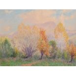 Charles Joshua Kelsey (1870-1960) British. A Summer Landscape, Pastel, Signed, 10.5" x 13.5".