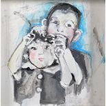 Manner of Joan Kathleen Harding Eardley (1921-1963) British. A Study of Children's Heads,