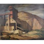 Ernest Alfred Sallis Benney (1894-1966) British. A Quarry Scene, Oil on Canvas, Signed and Dated '