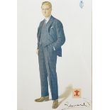 Sphinx (20th Century) British. Portrait of Prince Edward (VIII), Photograph, Signed by the Prince in