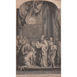 After Charles Le Brun (1619-1690) French. 'Oblatus est quia ipfe', Engraving, Unframed, 26" x 15.5",