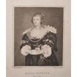 After J... Harding (18th - 19th Century) British. 'Queen Dowager', engraved by E Harding,