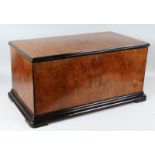 A SUPERB LARGE 19th CENTURY WALNUT CASED MUSICAL BOX with orchestral movement playing eight airs