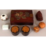AN ASSORTED GROUP OF 19TH & 20TH CENTURY ORIENTAL & PERSIAN ITEMS, including a small celadon