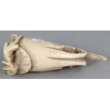 AN ORIENTAL IVORY CARVING OF A FINGER CITRON, 2.25in long.