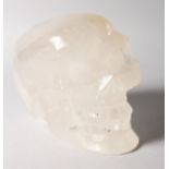 A LARGE ROCK CRYSTAL SKULL. 7ins.