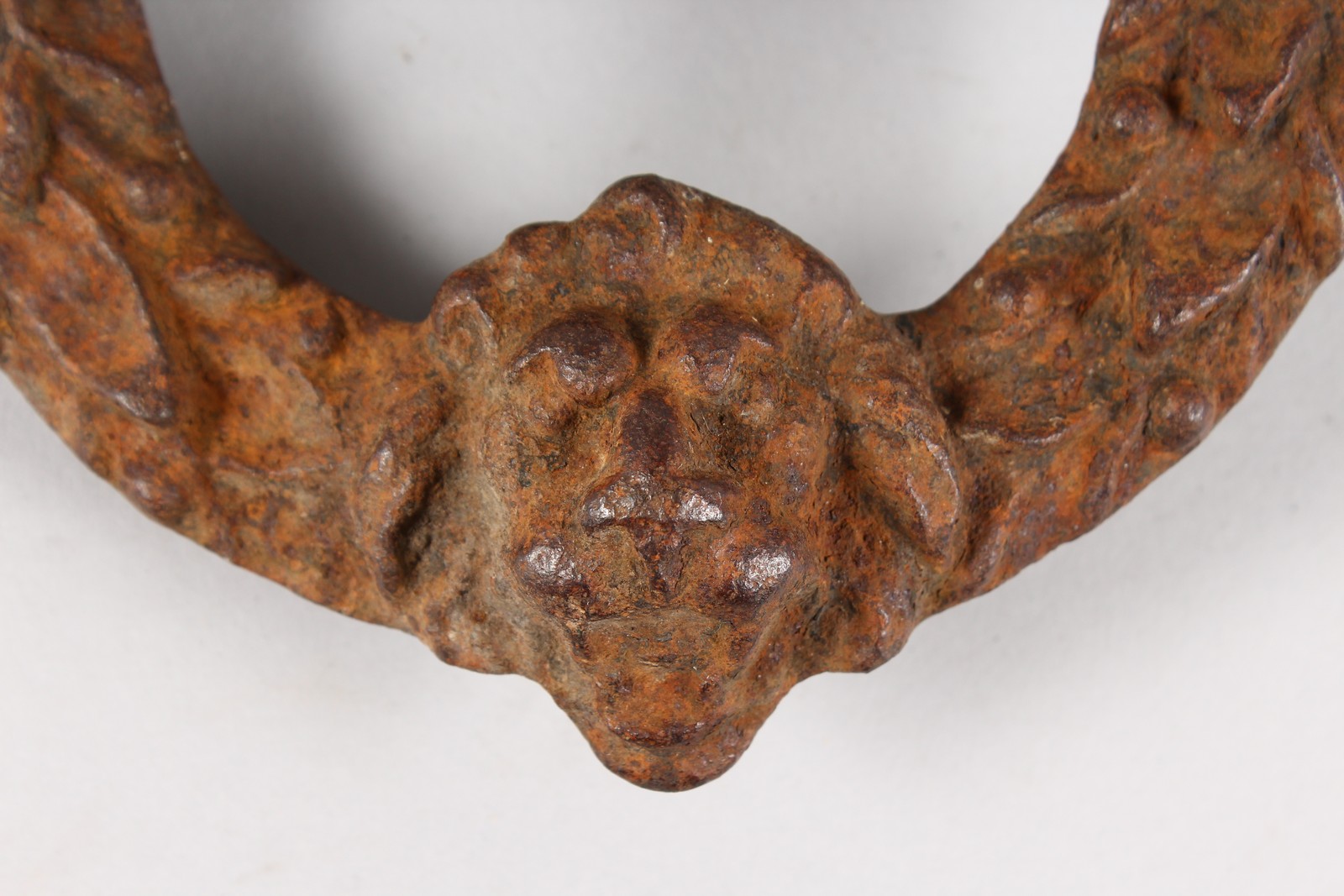 A CAST IRON CLENCHED FIST DOOR KNOCKER. - Image 2 of 3