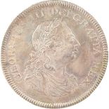 A GEORGE III SILVER DOLLAR 1804 - VF.