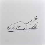 Frederique Marteau (20th - 21st Century) French. A Naked Study of a Lady, Lithograph, Signed in