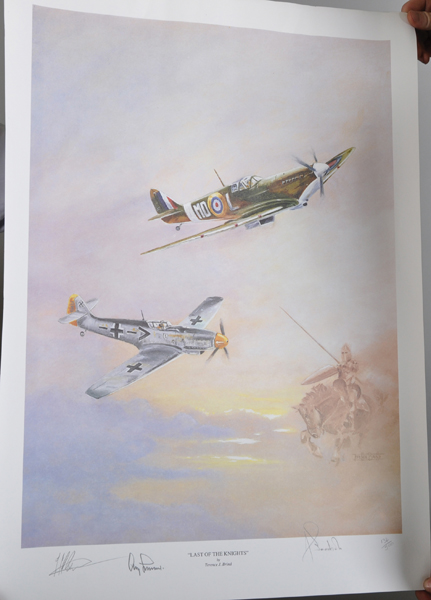 Terrence Brind (20th - 21st Century) British. 'Eagle Squadron Scramble', Lithograph, Signed and - Image 3 of 6