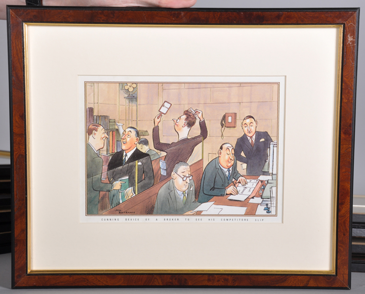 After Henry Mayo Bateman (1887-1970) British. "Laughter at Lloyds", Print, 5.5" x 8", and eleven - Bild 6 aus 13