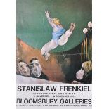 After Stanislaw Frenkiel (1918-2001) Polish. "Retrospective Exhibition", Poster, Unframed, 16" x