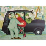 Beryl Cook (1926-2008) British. "Taxi", Lithograph, Signed, Inscribed 'Taxi' and numbered 'A/P 16/