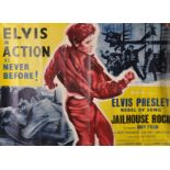 Elvis Presley (1935-1977) American. "Jailhouse Rock", Poster, Unframed, 25.5" x 34.5", together with