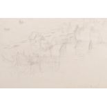 Samuel John Lamorna Birch (1869-1955) British. A Coastal Scene, Pencil, Signed, Unframed, 6.5" x 9.