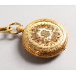 A LADIES 18CT ENGRAVED GOLD POCKET WATCH by Flavell & Co., Sydney and Brisbane, No. 8232, with