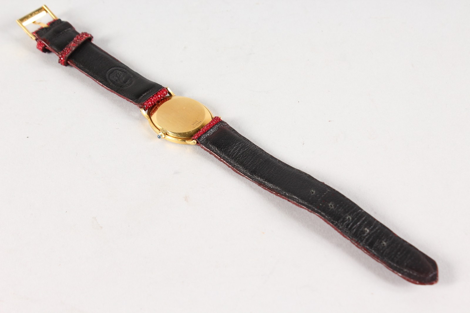 A LADIES 18CT GOLD OVAL PIAGET WRISTWATCH AND STRAP, No. 9862 142944. - Image 4 of 5