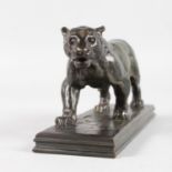 ANTOINE-LOUIS BARYE (1796-1875) FRENCH A FINE BRONZE OF TIGRE QUI MARCHE, a superb cast of a