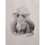 After L... Lair (19th Century) French. Portrait of a Lady Circa 1826, Engraved by D... Maurin
