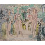 Raoul Dufy (1877-1953) French. 'The Three Graces', Coloured Lithograph, Signed, Stamped and numbered