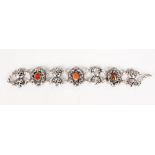 A RUSSIAN SILVER AND NIELLO BRACELET.