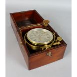 A SUPERB RARE TWO DAY BOXED CHRONOMETER by first firm of their day, VICTOR KULLBERG, Maker to