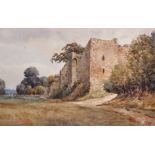 19th - 20th Century English School. 'Amberley Castle', Watercolour, Signed with Monogram 'HM', and