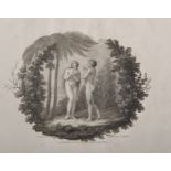 After Thomas Stothard (1755-1834) British. A Scene from Milton, Engraved by Francesco Bartolozzi (