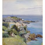 Winifred Percy Biddle (19th - 20th Century) British. "St Ives, Cornwall", a Coastal Scene,