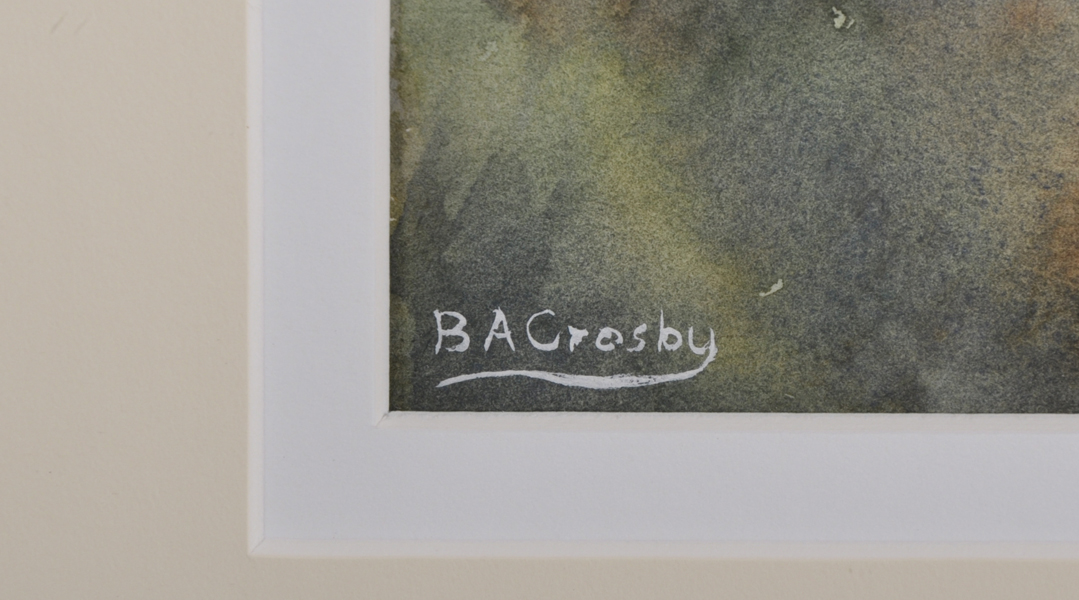 Brian A... Crosby (20th - 21st Century) British. "Drystone Walling, Great Barrington", - Image 3 of 5