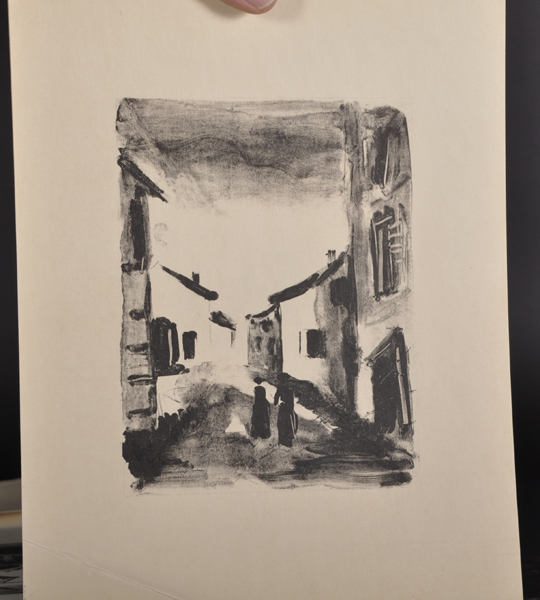 Maurice de Vlaminck (1876-1958) French. A Street Scene, Lithograph Proof, Unframed, 7.5" x 5.75", - Image 3 of 6