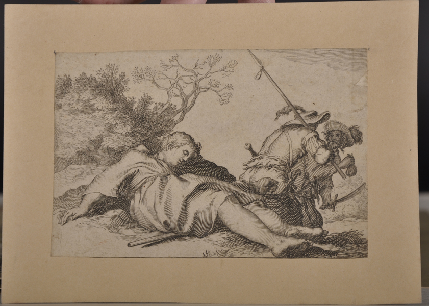 After Peter Paul Rubens (1577-1640) Flemish. 'A Bacchanalian', Engraving, Unframed, 13.5" x 12", and - Image 4 of 5