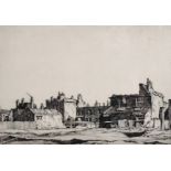 Ian Strang (1886-1952) British. 'Bomb Site 1 of 50', Etching, Signed and Dated 1923 in Pencil, 6.75"