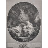After Jean-Honore Fragonard (1732-1806) French. "La Bonne Mere", Engraved by Nicolas De Launay (