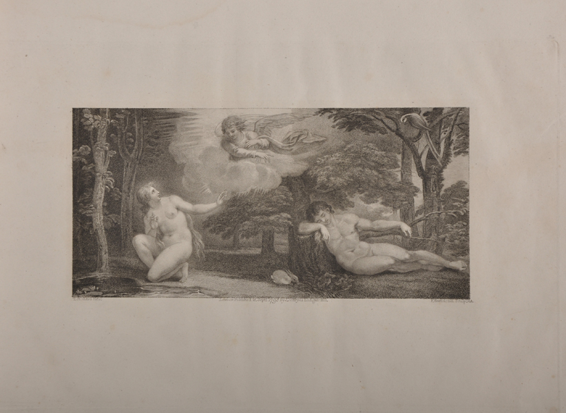 After Thomas Stothard (1755-1834) British. A Scene from Milton, Engraved by Francesco Bartolozzi ( - Image 3 of 5