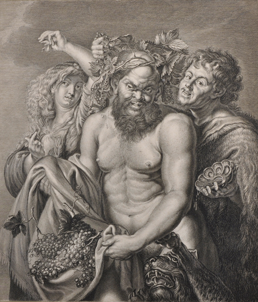 After Peter Paul Rubens (1577-1640) Flemish. 'A Bacchanalian', Engraving, Unframed, 13.5" x 12", and