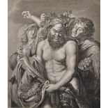 After Peter Paul Rubens (1577-1640) Flemish. 'A Bacchanalian', Engraving, Unframed, 13.5" x 12", and