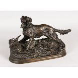 PIERRE-JULES MENE (1810-1871) FRENCH (CIRCA. 1860) "CHASSE A LA PERDRIX" IRISH SETTER. No. 25 in