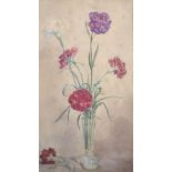 Attributed to Henry Scott Tuke (1858-1929) British. Still Life of Flowers in a Glass Vase,