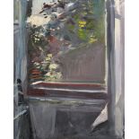 Howard Morgan (1949- ) British. Study of a Window, with a Garden Beyond, Oil on Canvas, with Artists