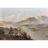 Frank E... Jamieson (1834-1899) British. "Stronachlader", a Mountainous River Landscape, Oil on