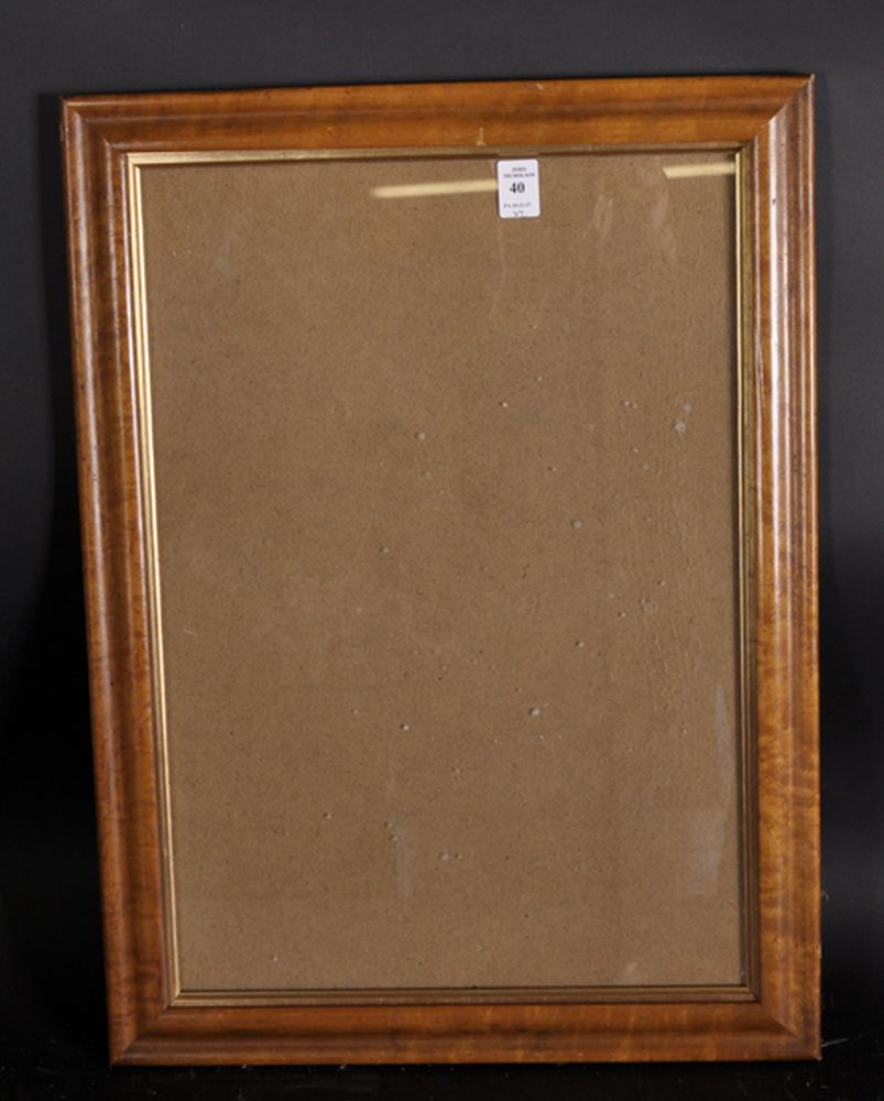 19th Century English School. A Maple Frame with a Gilt Slip, 19" x 13.25", and another similar, - Image 2 of 4