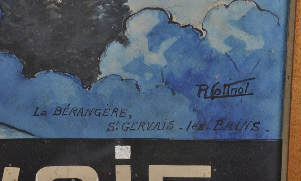 R... Cottnol (20th Century) European. "La Berangere, St Gervais, Les Bains, the Savoie", Poster, 37" - Image 3 of 5