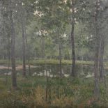 Frederick Peart (19th - 20th Century) British. A Tranquil River Landscape, Oil on Canvas, Signed,