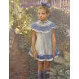 Vassili Constantinovitch Kouklin (1924-1994) Russian. "Ludmila", a Young Girl Standing in a