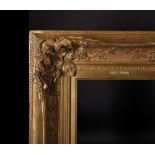 19th Century English School. A Swept and Pierced Gilt Composition Frame, 43" x 32.5".