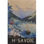 R... Cottnol (20th Century) European. "La Berangere, St Gervais, Les Bains, the Savoie", Poster, 37"