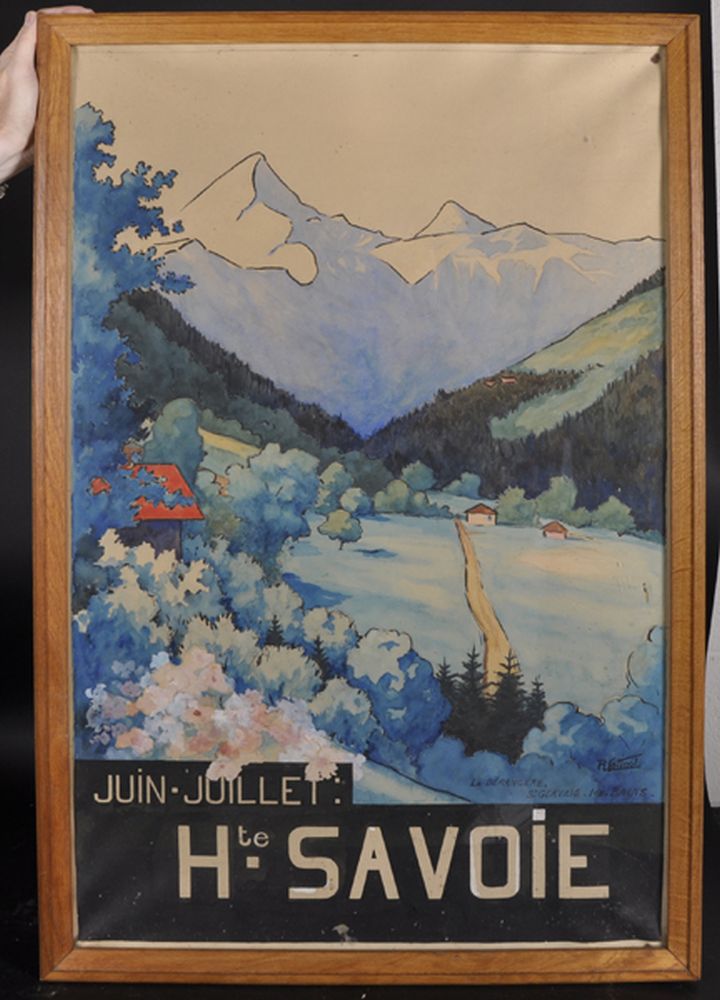 R... Cottnol (20th Century) European. "La Berangere, St Gervais, Les Bains, the Savoie", Poster, 37" - Image 2 of 5