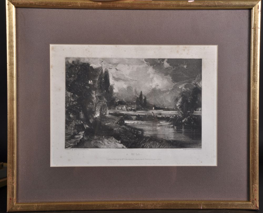 David Lucas (1802-1881) British. "Weymouth Bay, Dorsetshire", after John Constable, Mezzotint, 5. - Image 4 of 4