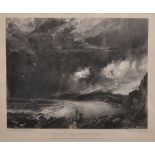 David Lucas (1802-1881) British. "Weymouth Bay, Dorsetshire", after John Constable, Mezzotint, 5.